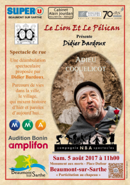 Alpes mancelles activités présente Adieu coquelicot - Didier Bardoux le 2017-08-05 11:00:00