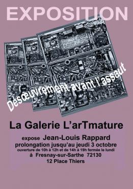 Alpes mancelles activités présente : Exposition Jean-Louis Rappard le 2019-08-11 10:00:00 - 2019-10-03 19:00:00