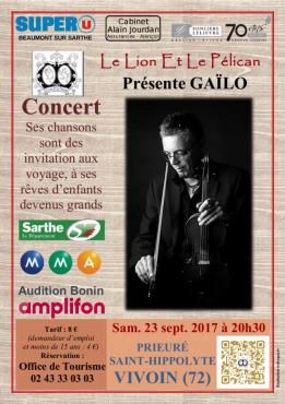 Gaïlo Alpes mancelles activités présente : Gaïlo le 2017-09-23 20:30:00 - 2017-09-23 22:00:00