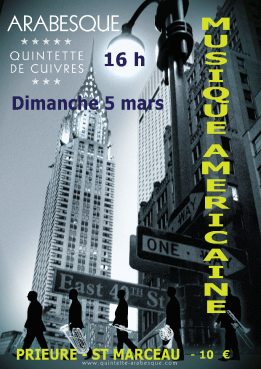 Alpes mancelles activités présente LE QUINTETTE DE CUIVRES ARABESQUE le 2017-03-05 15:00:00